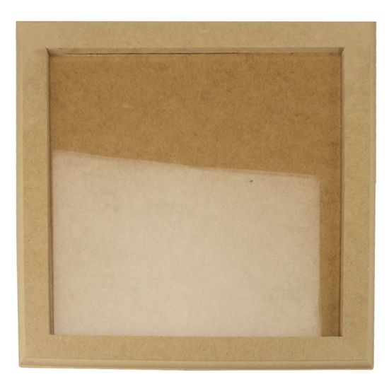 Quadro Moldura com Vidro em MDF 30,5x30,5x1cm - MDF