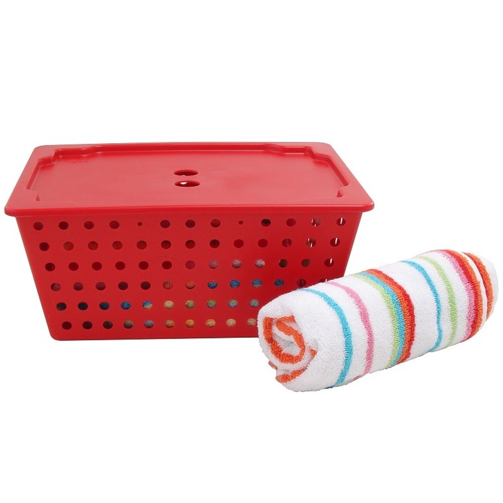 Caixa Organizadora com Tampa Maxi Coza 10829/0053 Vermelha - PalacioDaArte Caixa Organizadora com Tampa Maxi Coza 10829/0053 Vermelha - PalacioDaArte