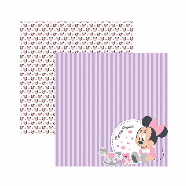 Papel-Scrapbook-Disney-Baby-Minnie-Paisagem-SDFD027---Toke-e-Crie