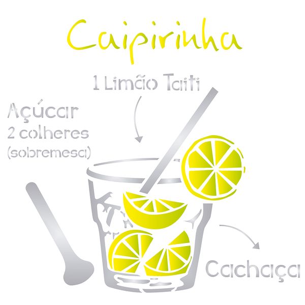 Estencil-para-Pintura-Simples-305x305-Drink-Caipirinha-OPA2195---Opa