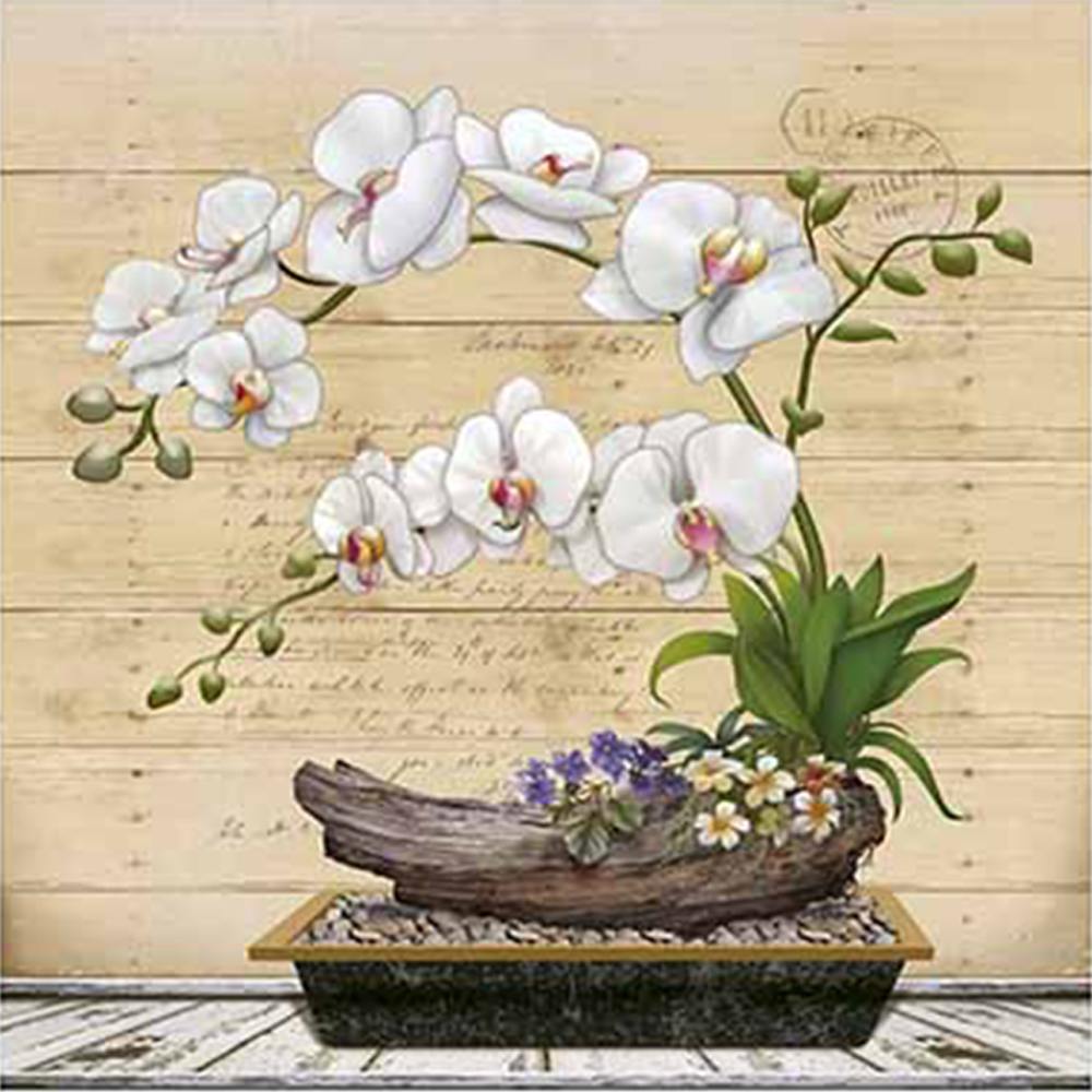 Papel Decoupage Arte Francesa Litoarte AFQ-398 21x21cm Orquídea Branca -  PalacioDaArte