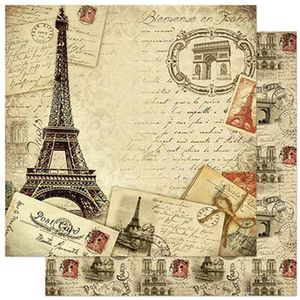 Papel-Scrapbook-Litoarte-SD-790-305x305cm-Paris-Franca-Vintage