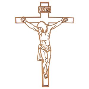 Aplique-em-MDF-Crucifixo-27x182cm---Palacio-da-Arte