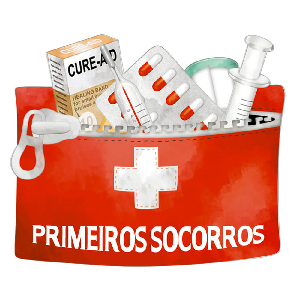 Aplique Decoupage Litoarte Apm8 1296 Em Papel E Mdf 8cm Primeiros Socorros Palaciodaarte