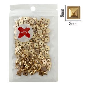 Chaton-Quadrado-ABS-Pedra-Decorativa-Make-Mais-17g-8mm-Dourado