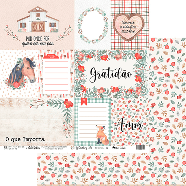 Papel-Scrapbook-My-Memories-Crafts-305x305-MMCMCL-002-My-Country-Life-Amor