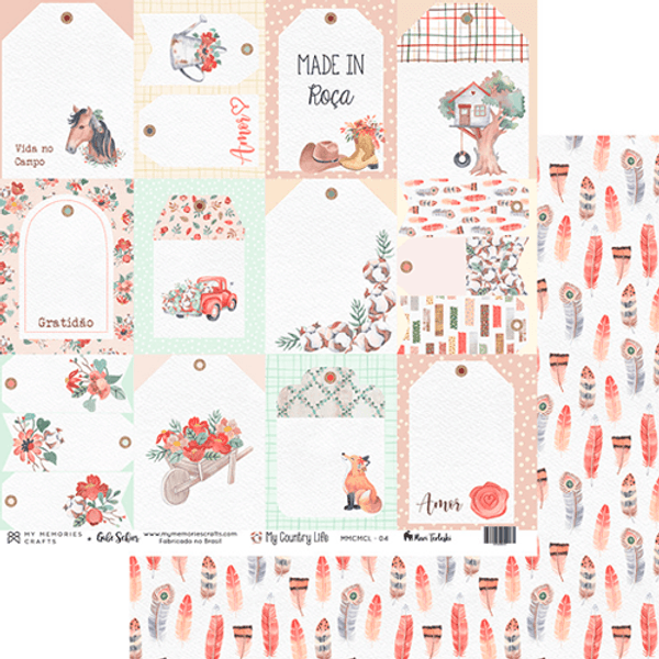 Papel-Scrapbook-My-Memories-Crafts-305x305-MMCMCL-004-My-Country-Life-Tags-Vida-no-Campo