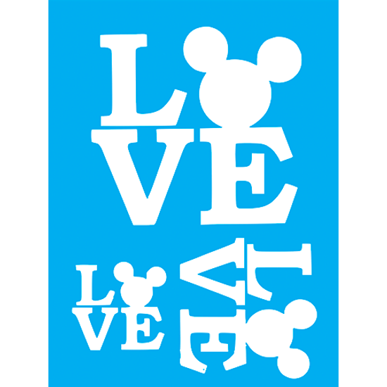 Stencil-Litocart-20x15cm-LSM-269-Love-Mickey