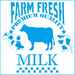 Stencil-Litoarte-14x14cm-STA-144-Milk-Farm-Fresh