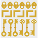 Aplique-Charme-Decore-Crafts-10x15cm-2003-41-Mix-Dourado