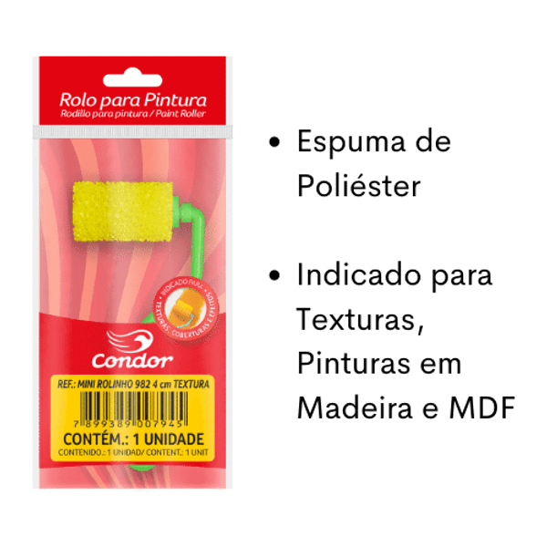 Mini-Rolinho-de-Espuma-Poliester-Textura-Condor-982-4cm-com-Cabo-Curto