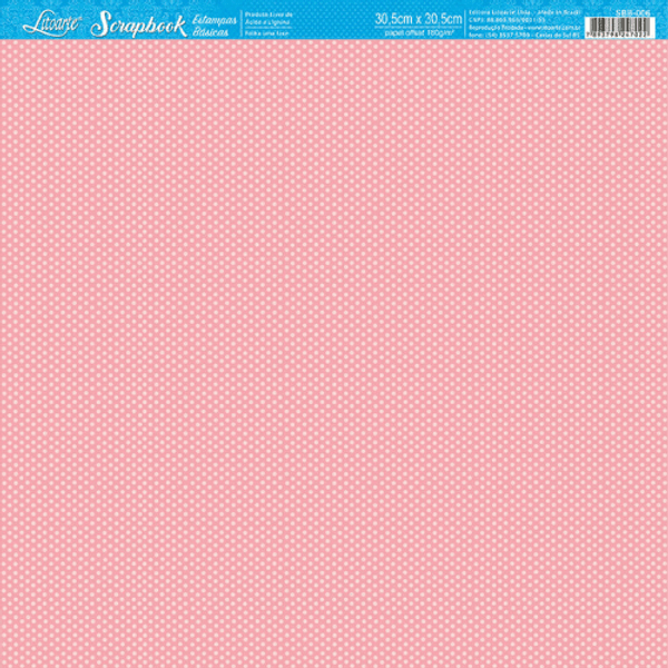 Papel-Scrapbook-Litoarte-305x305cm-SBB-006-Poas-Pink
