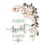 Stencil-Opa-20x25-3178-Frase-Farm-Sweet-Farm