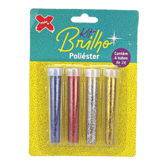 Kit-Glitter-Brilho-em-Poliester-Nº-1-Make-Mais-2g-com-4-Unidades