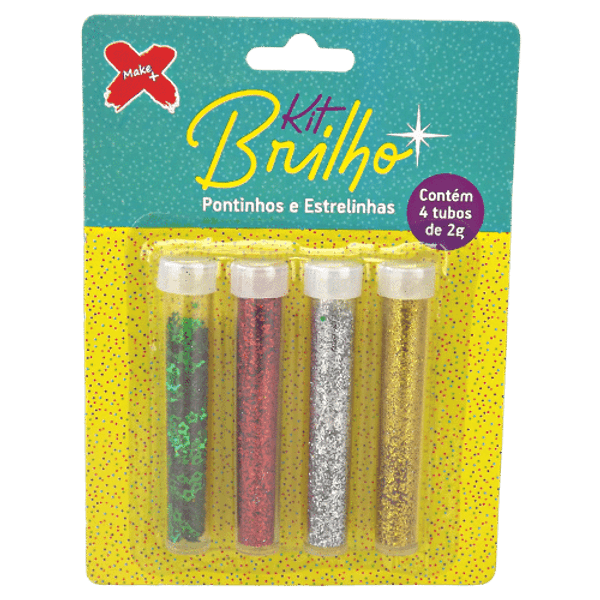 Kit-Glitter-Brilho-em-Poliester-Nº-4-Make-Mais-2g-com-4-Unidades