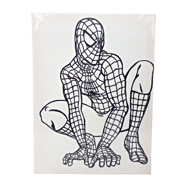 Tela-para-Pintura-Riscada-30x40cm-Homem-Aranha-Art---Hobby
