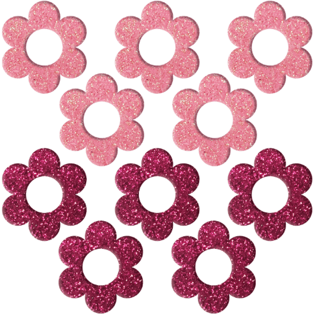 Aplique Adesivo em EVA Make Mais 826 Flores Vermelho e Rosa 5cm com 10  Peças - PalacioDaArte