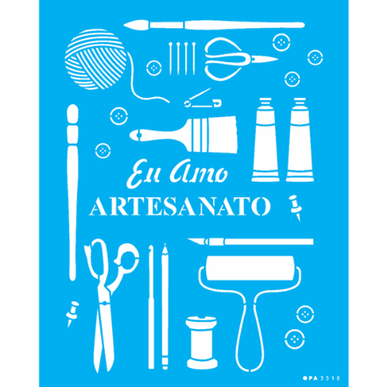 Stencil OPA 20x25 3318 Ferramentas para Artesanato PalacioDaArte