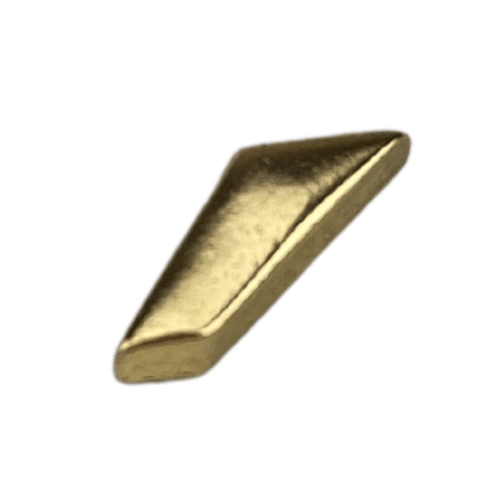 Letra Acento Agudo em Metal Dourado 1x0,4cm - PalacioDaArte