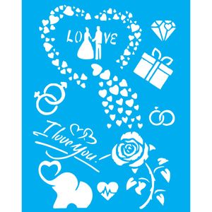 Stencil Litoarte 14x14 STA-156 Dia dos Namorados Casal Você Coisou o Meu  Coração - eCasaDecor